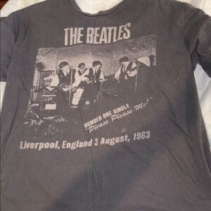The Beatles Charcoal Graphic Tee